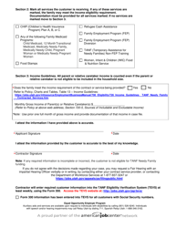 Form DWS-ESD/WDD300 TANF Needy Family Eligibility Form - Utah, Page 2