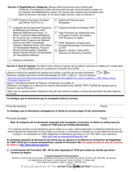 Formulario DWS-ESD/WDD300-SP Formulario De Elegibilidad De TANF Para Familias Necesitadas - Utah (Spanish), Page 2
