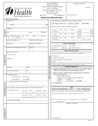 Document preview: DOH Form 302-017 Serology/Virology/HIV Requisition Form - Washington
