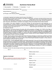 Form AUCT-682-001 Auction Company Registration Application - Washington, Page 4