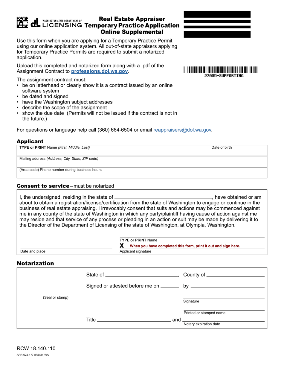 Form APR622177 Download Fillable PDF or Fill Online Real Estate