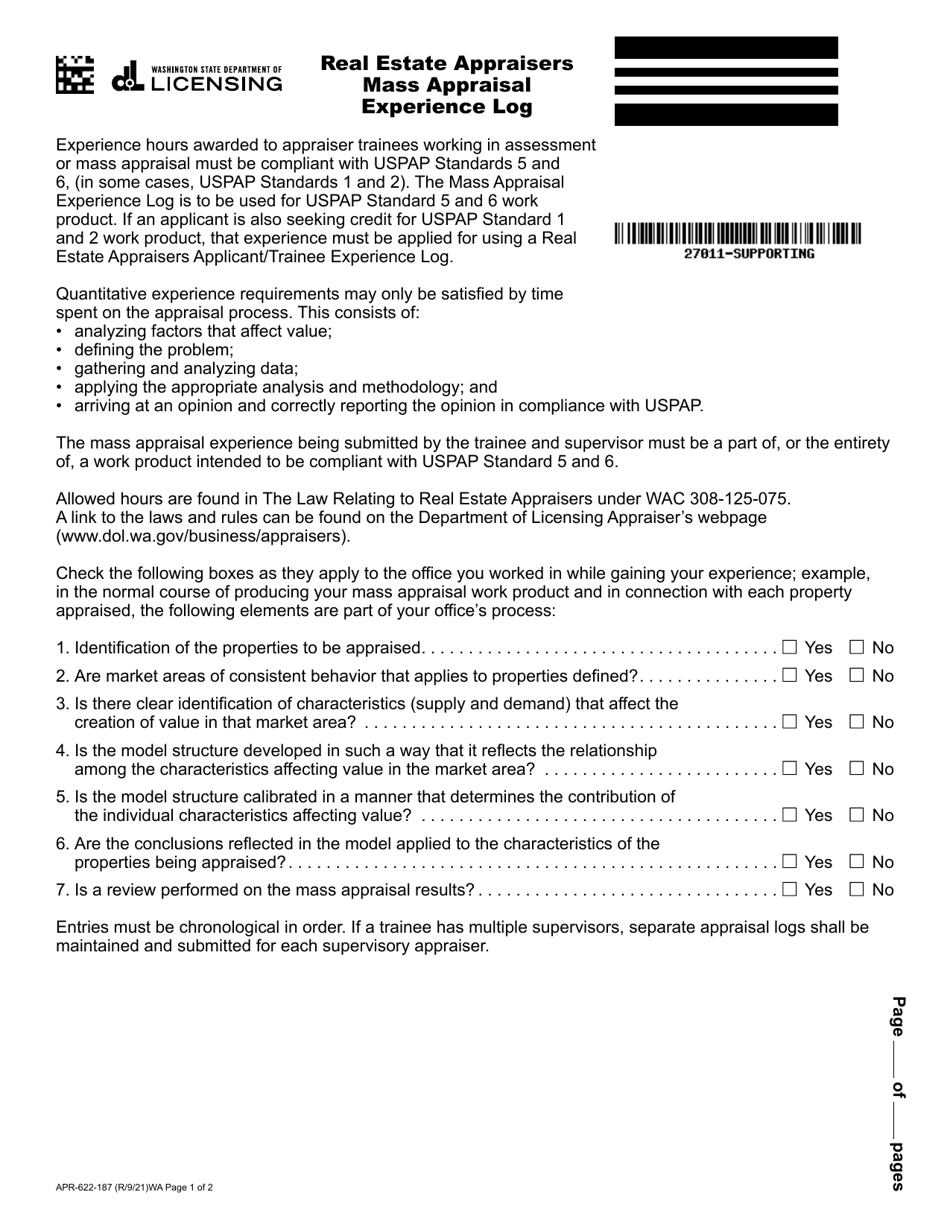 Form APR622187 Download Fillable PDF or Fill Online Real Estate