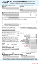 Form REV84 0001A Real Estate Excise Tax Affidavit - Single Location - Washington, Page 2