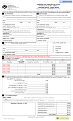 Document preview: Form REV84 0001BE Real Estate Excise Tax Affidavit Controlling Interest Transfer Return - Washington