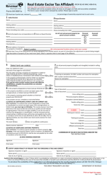 Form REV84 0001A Real Estate Excise Tax Affidavit - Multiple Locations - Washington, Page 3