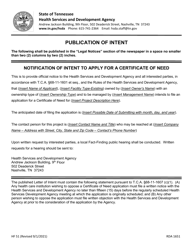 Form HF51 Letter of Intent/Publication of Intent - Relocation Exemption - Tennessee, Page 4