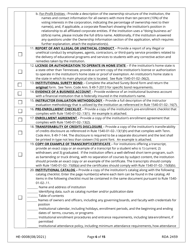 Form HE-0008 Application for Initial Authorization of a Postsecondary Educational Institution - Tennessee, Page 6