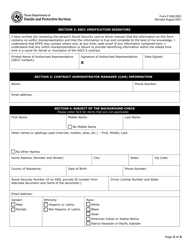 Form F-500-2951 Sscc Staff Background Check Request and Release of Information - Texas, Page 2