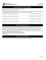 Form F-500-2951 Sscc Staff Background Check Request and Release of Information - Texas, Page 3