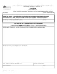 DSHS Form 03-387 Dshs Notice of Privacy Practices for Client Medical Information - Washington (Hungarian), Page 3