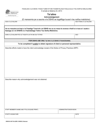 DSHS Form 03-387 Dshs Notice of Privacy Practices for Client Medical Information - Washington (Samoan), Page 4