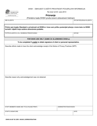 DSHS Form 03-387 &quot;Dshs Notice of Privacy Practices for Client Medical Information&quot; - Washington (Serbo-Croatian), Page 4