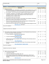 DSHS Form 10-671 Intensive Habilitation Services for Children Certification Evaluation - Washington, Page 2