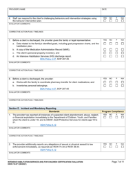 DSHS Form 10-671 Intensive Habilitation Services for Children Certification Evaluation - Washington, Page 7