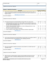 DSHS Form 10-671 Intensive Habilitation Services for Children Certification Evaluation - Washington, Page 9