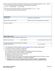 DSHS Form 13-935 State Hospital Triage Consultation and Expedited Admission (Tcea) Request - Washington, Page 2