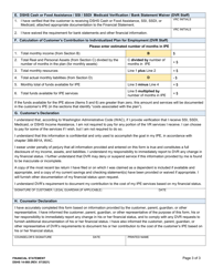 DSHS Form 14-068 Financial Statement - Washington, Page 3