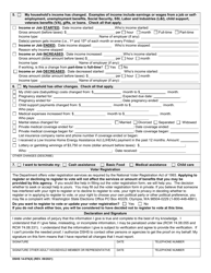 DSHS Form 14-076 Change of Circumstances - Washington, Page 2