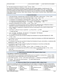 DSHS Form 14-078 Eligibility Review - Washington, Page 4