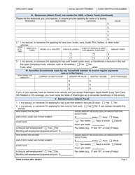 DSHS Form 14-078 Eligibility Review - Washington, Page 5