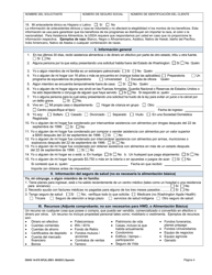 DSHS Formulario 14-078 Revision De Elegibilidad - Washington (Spanish), Page 4