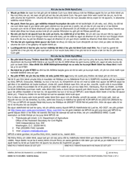 DSHS Form 14-113 Your Cash and Food Assistance Rights and Responsibilities - Washington (Dinka), Page 2