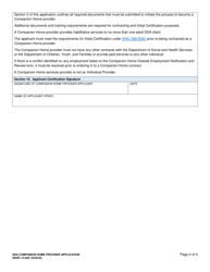 DSHS Form 14-549 Dda Companion Home Provider Application - Washington, Page 4