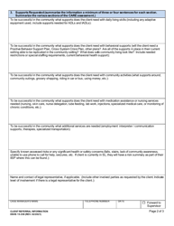 DSHS Form 15-358 Client Referral Summary - Washington, Page 2