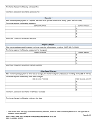 DSHS Form 15-449 Adult Family Home Disclosure of Charges Required by Rcw 70.128.280 - Washington, Page 2