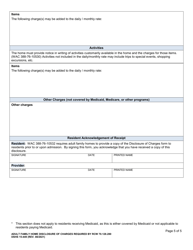 DSHS Form 15-449 Adult Family Home Disclosure of Charges Required by Rcw 70.128.280 - Washington, Page 5