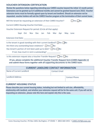 Appendix V Cares Housing Voucher Review Form - Vermont, Page 2