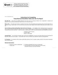 Form 57-100 Texas Boat and Boat Motor Sales and Use Tax Report - Texas, Page 2