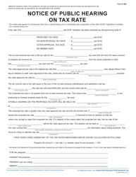 Document preview: Form 50-880 Notice of Public Hearing on Tax Rate - Proposed Rate Does Not Exceed No-New-Revenue Tax Rate, but Exceeds Voter-Approval Tax Rate; De Minimis Rate Exceeds Voter-Approval Tax Rate - Texas