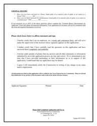 Provisional Funeral Director Application - Texas, Page 4