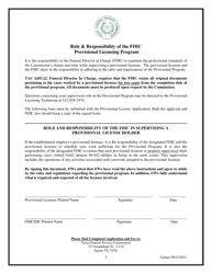 Provisional Funeral Director Application - Texas, Page 5