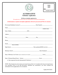 Alternative Embalmer Application - Texas, Page 2