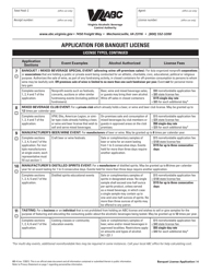 Form 805-4 Application for Banquet License - Virginia, Page 4
