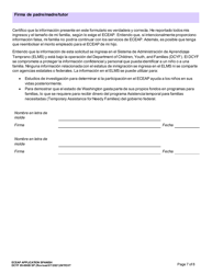 DCYF Formulario 05-006B Solicitud Para El Programa Eceap - Washington (Spanish), Page 7