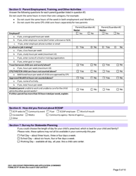 DCYF Form 05-006 Eceap Prescreen and Application (Combined Form) - Washington, Page 5