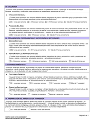 DCYF Formulario 10-261 Evaluacion De Tarifas De Cuidado De Crianza - Washington (Spanish), Page 2