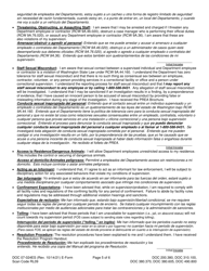 Form DOC07-024ES Conditions, Requirements, and Instructions - Washington (English/Spanish), Page 5