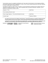 Form DOC07-024ES Conditions, Requirements, and Instructions - Washington (English/Spanish), Page 6