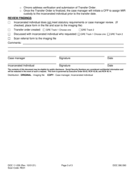 Form DOC11-039 Graduated Reentry Criteria - Washington, Page 3