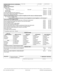 Form DOC13-024 Intersystem Intake Screening - Washington, Page 2