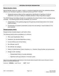 Form DOC14-030 Reentry Community Services Program Referral - Washington, Page 2