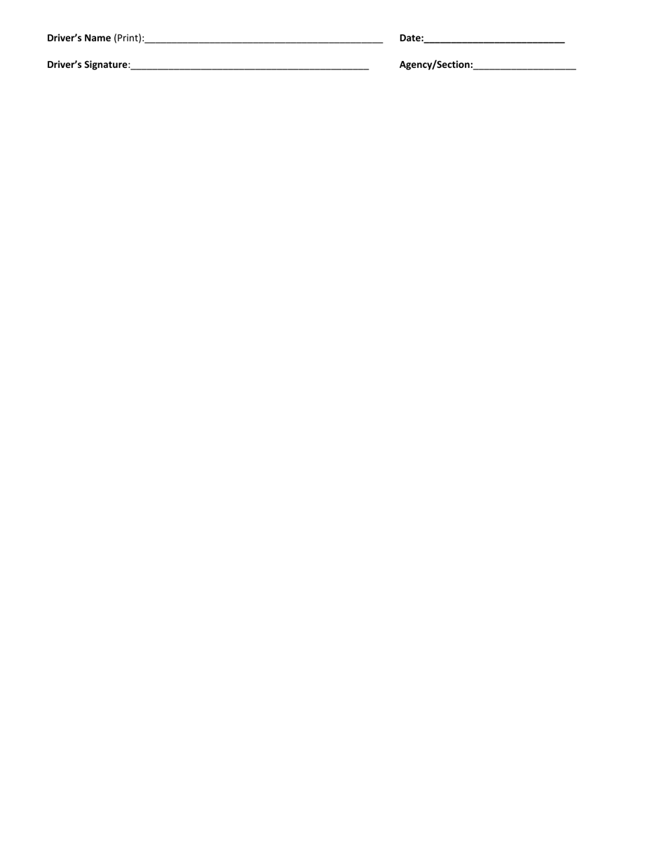 Form BR.01.01.F2 Safe Van Driving Practices Acknowledgement Statement - Washington, Page 2