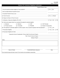 Form 3029 Office of Primary and Specialty Health Application for Program Benefits - Texas, Page 4