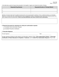 Form 1335 Antiviral Agents for Hepatitis C Virus Initial Authorization Request (Medicaid) - Texas, Page 5