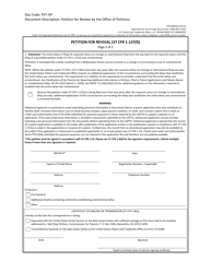 Form PTO/SB/64A Petition for Revival of an Application for Patent Abandoned for Failure to Notify the Office of a Foreign or International Filing (37 Cfr 1.137(F)), Page 2