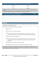 Form LA04 Part B Approval to Transfer Application - Queensland, Australia, Page 7